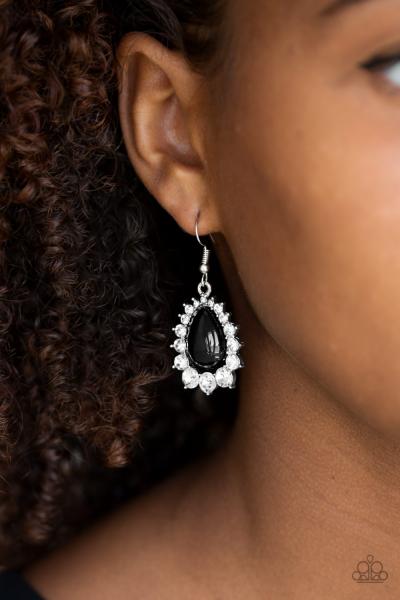 Regal Renewal - Black Earring